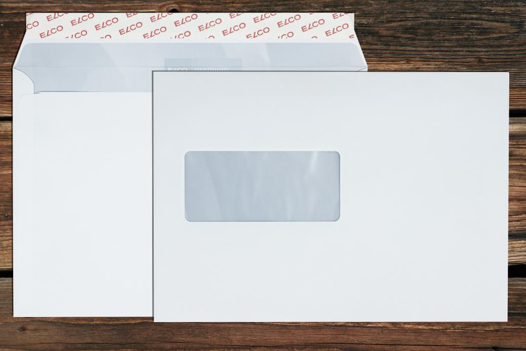 Briefhüllen mit Fenster C5 162x229 mm Haftklebend Hochweiß 100 g/qm